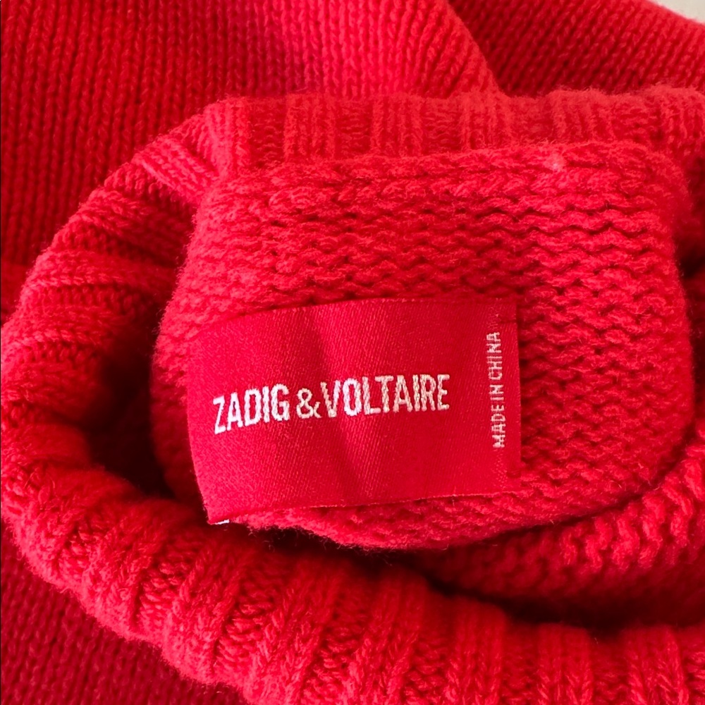 NWT ZADIG AND VOLTAIRE Alma Rock N Roll Merino Wool Jumper - Picture 9 of 12